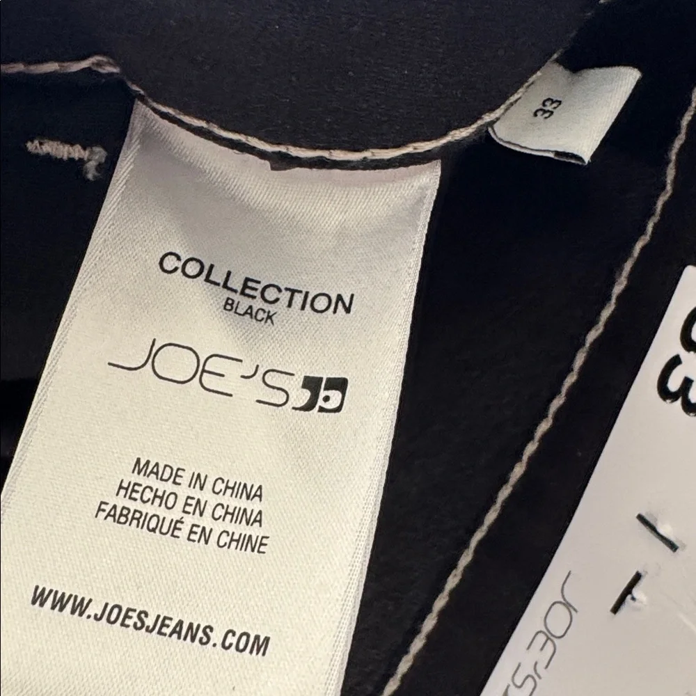 Joes Jeans the Farah High-Rise Black Cargo Wide-Leg Jeans pants 33 NWT